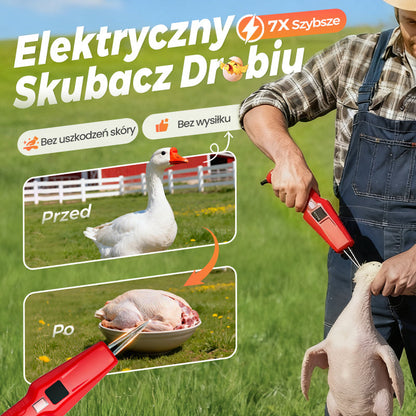 🐓Elektryczna maszyna do skubania drobiu – łatwe skubanie, oszczędność czasu i wysiłku!