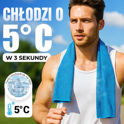 ❄️ Zachowaj chłód natychmiast gdziekolwiek – Przenośny, wielokrotnego użytku ręcznik chłodzący – Za pobraniem 🌞