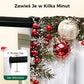🎄🎅 Świąteczne zasłony okienne, zestaw 2 sztuki do dekoracji wnętrz 🏡🎁