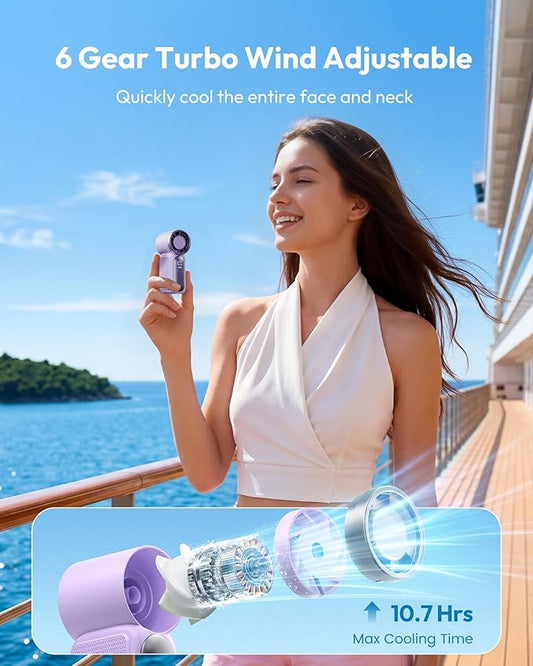 🌀 50% ZNIŻKI – Im więcej kupisz, tym więcej zaoszczędzisz! 💨📱✨! 🔥 Mini wentylator ręczny z wyświetlaczem LED i 5 prędkościami – szybkie ładowanie przez USB, kieszonkowy i poręczny. Idealny na upały, do biura, podróży i codziennego użytku.  💨📱✨