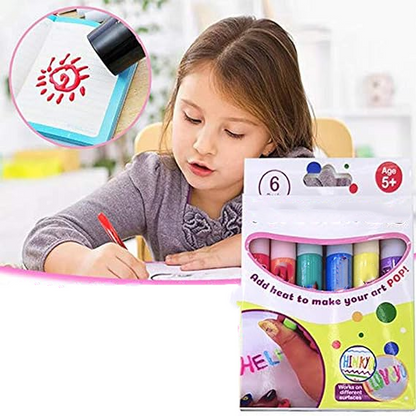 🎄✨  Magiczne pisaki Puffy – rysuj, podgrzej i zobacz, jak rysunek się nadyma! Zabawa w tworzenie grafiki 3D dla dzieci – świetny pomysł na prezenty świąteczne i projekty DIY. 🖍️🎨