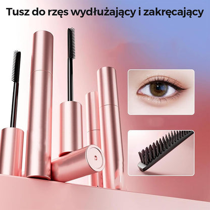 Wodoodporny i niepozostawiający smug💕Wydłużający i podkręcający długotrwały tusz do rzęs