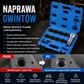 🔩 10-częściowy zestaw narzędzi naprawczych do gwintów stosowanych w przemyśle motoryzacyjnym