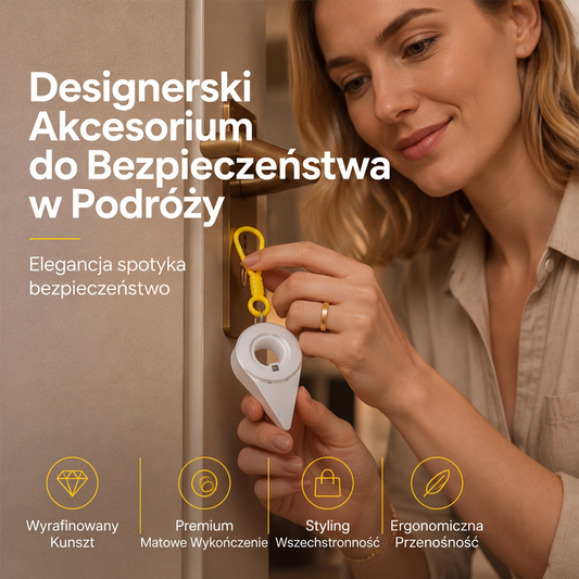 Przenośne zabezpieczenie drzwiowe do podróży