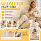 💖 Premium Comfort✨Embossed Geometric Plush Set – Warm embossed plush matching set, trendy & cozy for cold days🍂👚