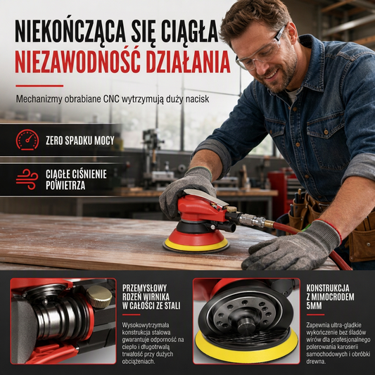 【✨Bezpłatna dostawa】Pneumatyczna szlifierka powietrzna 5-calowa i 6-calowa maszyna do polerowania i szlifowania samochodów z funkcją odsysania