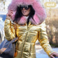 ✨ Damska kurtka z kapturem z dużym, ciepłym futrzanym kołnierzem
