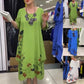 👗Sukienki damskie z nadrukiem na okrągłym dekolcie