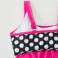 👙 Pokaż swój zabawny styl – Damski dwuczęściowy kostium kąpielowy z groszkami i kolor‑blockiem – Za pobraniem 🎀
