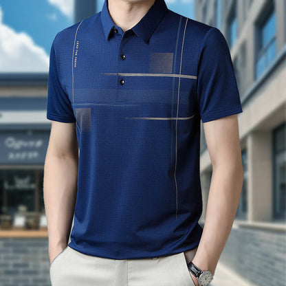 🌞👕Męska luźna, oddychająca koszulka z klapami