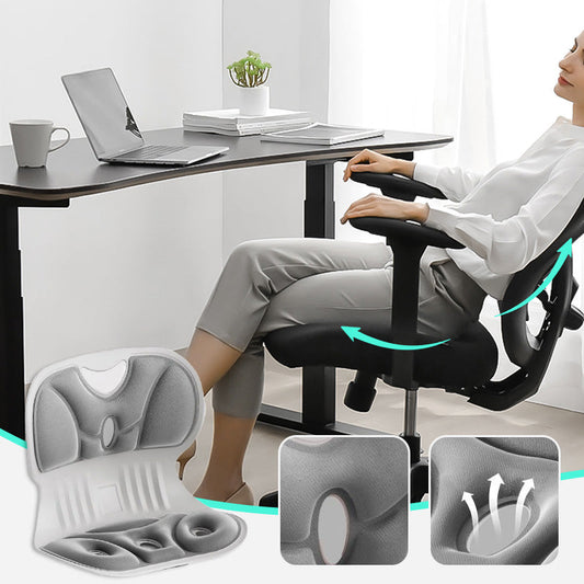 Ergonomiczna poduszka z pianki memory foam do podparcia pleców i odcinka lędźwiowego na krzesło