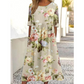 Women's Floral Printed Short Sleeve Dress