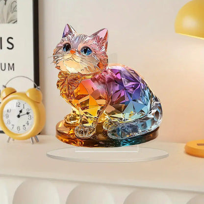🐱 Kolorowa dekoracja stołowa w kształcie kotka
