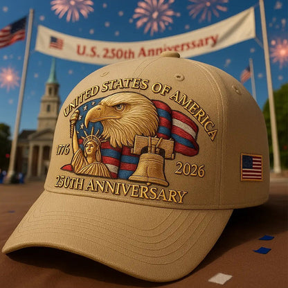 🌞Czapka baseballowa z okazji 250. rocznicy powstania Stanów Zjednoczonych🧢