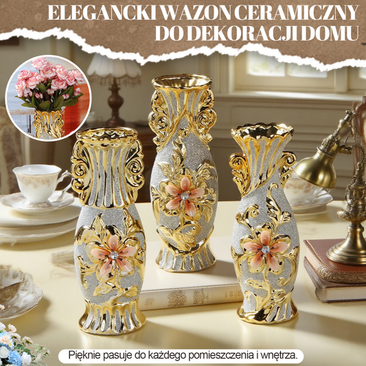 Elegancki Wazon Ceramiczny do Dekoracji Domu