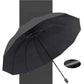 ☔Duży, składany parasol przeciwwiatrowy z 12 żebrami
