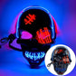 💀🔥 Maska czaszki LED na Halloween –👏Najpopularniejsza w 2025 roku!
