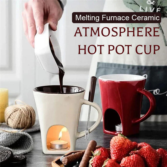 Ceramiczny Kubek do Fondue Czekoladowego