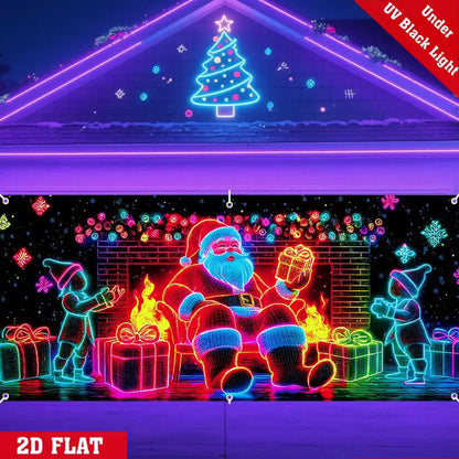 🎄Świąteczny neonowy baner do garażu