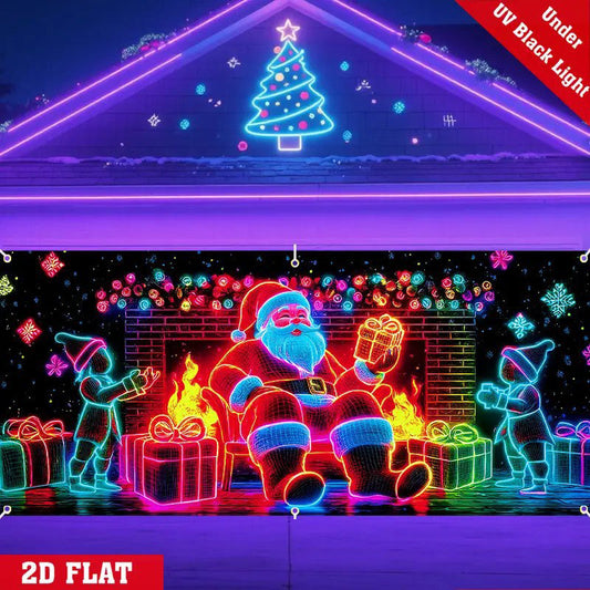 🎄Świąteczny neonowy baner do garażu