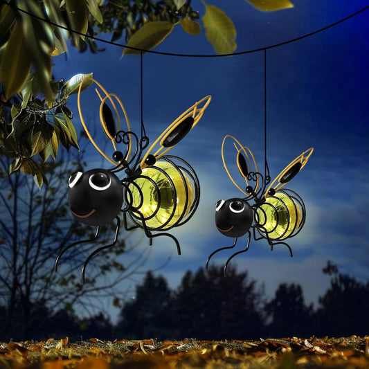🐝Zewnętrzna wisząca lampa solarna❤️