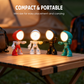 Mini kreatywna lampa stołowa Robot