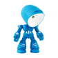 Mini kreatywna lampa stołowa Robot
