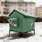 Wodoodporna budka dla kotów do użytku na zewnątrz z możliwością podwyższenia 🐱