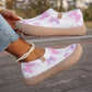 👟 Wejdź w bezproblemowy komfort – Damskie buty slip-on z oddychającej dzianiny z motywem motyla – Za pobraniem 🦋