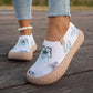 👟 Wejdź w bezproblemowy komfort – Damskie buty slip-on z oddychającej dzianiny z motywem motyla – Za pobraniem 🦋
