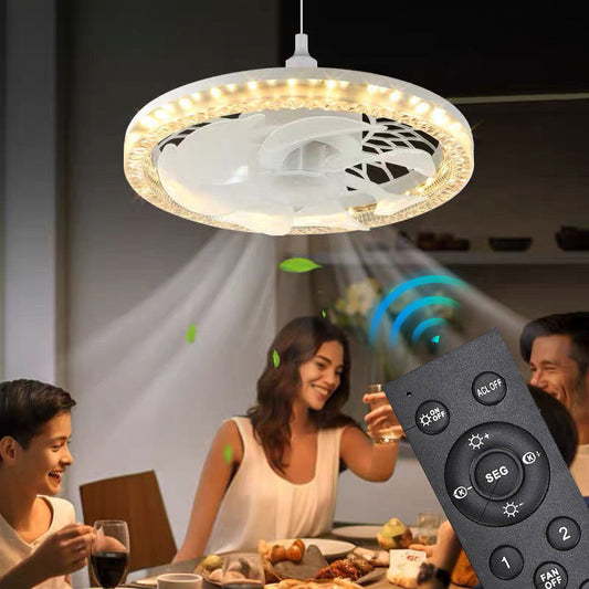 💡 Ciesz się chłodnym komfortem i delikatnym światłem – Lampa z wentylatorem sufitowym 2w1 z pilotem – Za pobraniem 🌀
