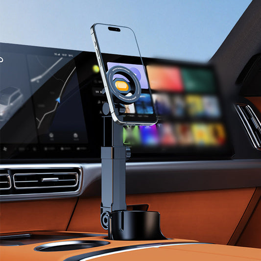 🧲 Zamontuj telefon bezpiecznie – Regulowany uchwyt samochodowy do telefonu w uchwycie na kubek z silnymi magnesami – Za pobraniem 🚗📱
