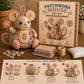 🧵 Uszyj swoją własną uroczą myszkę – Zestaw DIY do uszycia patchworkowej myszki – Za pobraniem 🐭