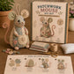 🧵 Uszyj swoją własną uroczą myszkę – Zestaw DIY do uszycia patchworkowej myszki – Za pobraniem 🐭