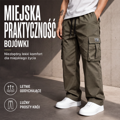👖Nowe, jednokolorowe spodnie robocze z 2026 r., z elastycznym pasem i sznurkiem regulacyjnym, które nie uciskają brzucha