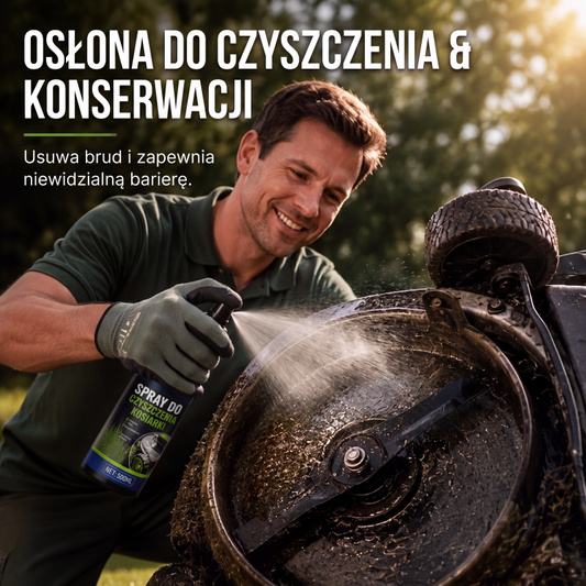 🚜 Silny środek czyszczący i odtłuszczający do kosiarek 🌿🛠️