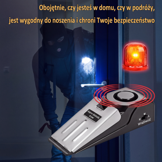 ⚡Domowy czujnik otwarcia drzwi z alarmem – prosty montaż, bez użycia narzędzi