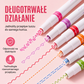 Zestaw 6 zakreślaczy z zakrzywioną końcówką i rolkami z wzorami