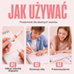 Zestaw 6 zakreślaczy z zakrzywioną końcówką i rolkami z wzorami