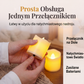🕯️ Ciepłe, migoczące świece LED bez płomienia【zestaw 24 sztuk】