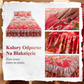 3-częściowy zestaw falban na łóżko z kwiatowym wzorem