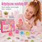 Zestaw zabawek DIY do robienia squishy w formie smażonego lodu z designem kocich łapek dla dzieci