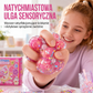 Zestaw zabawek DIY do robienia squishy w formie smażonego lodu z designem kocich łapek dla dzieci