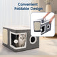 Foldable 2-in-1 Cat Cube House
