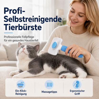 🐱  Samoczyszcząca szczotka do wyczesywania sierści zwierząt domowych