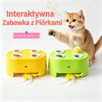 🐱 Elektryczna interaktywna zabawka dla kotów w stylu "Walcz w Kreta"