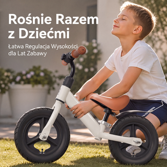 🛴 10-calowy rower biegowy dla dzieci z ramą ze stali węglowej, rower bez pedałów dla maluchów