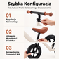 🛴 10-calowy rower biegowy dla dzieci z ramą ze stali węglowej, rower bez pedałów dla maluchów