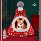 🎄🐾 Półzamknięta świąteczna budka dla zwierząt: przytulna świąteczna kryjówka, zapewniająca poczucie bezpieczeństwa