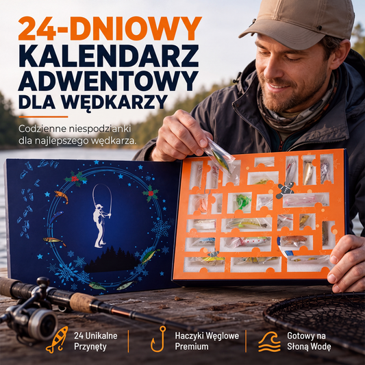 🐠 Zestaw wędkarski z niespodzianką – pudełko z różnorodnymi przynętami